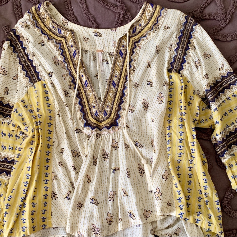 Free People floral blouse
